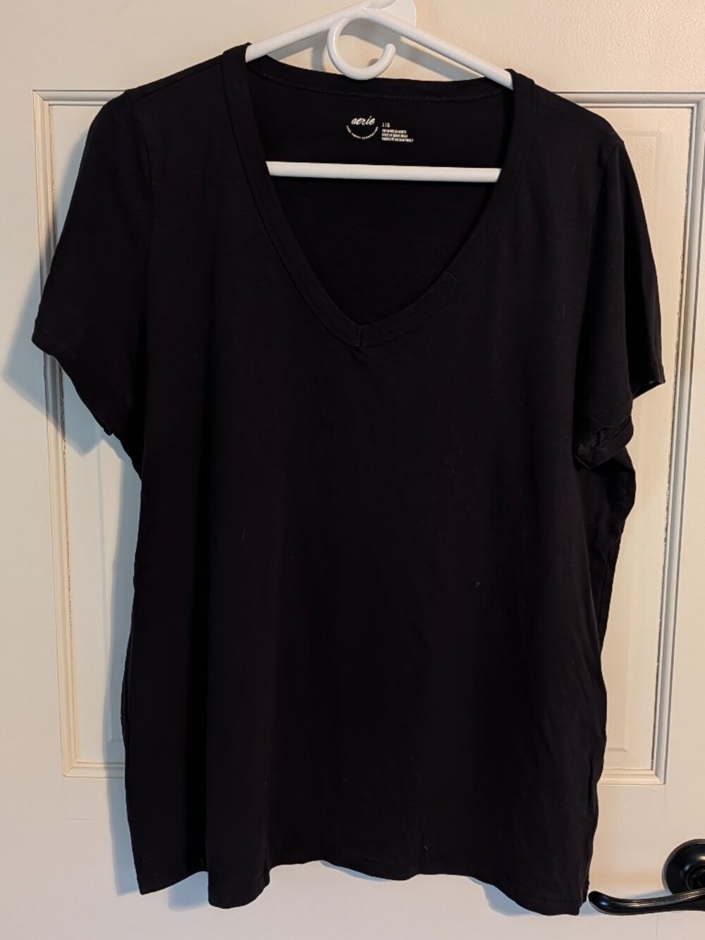 Aerie Oversized Black Tee sz large